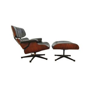 FAUTEUIL EAMES AVEC OTTOMAN
